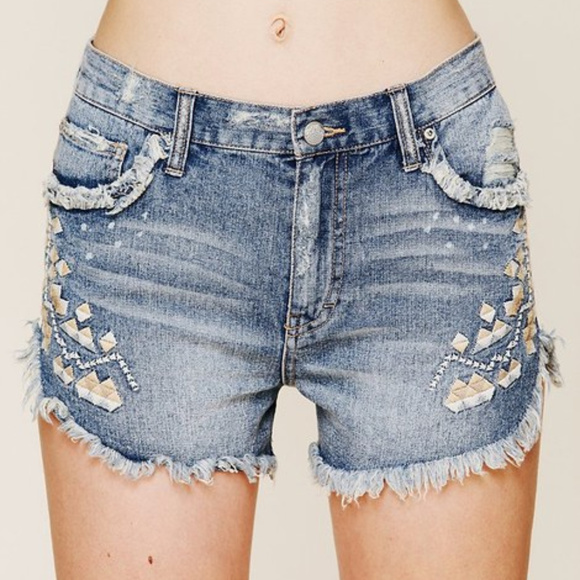 Free People Pants - Free People Distressed Denim Shorts